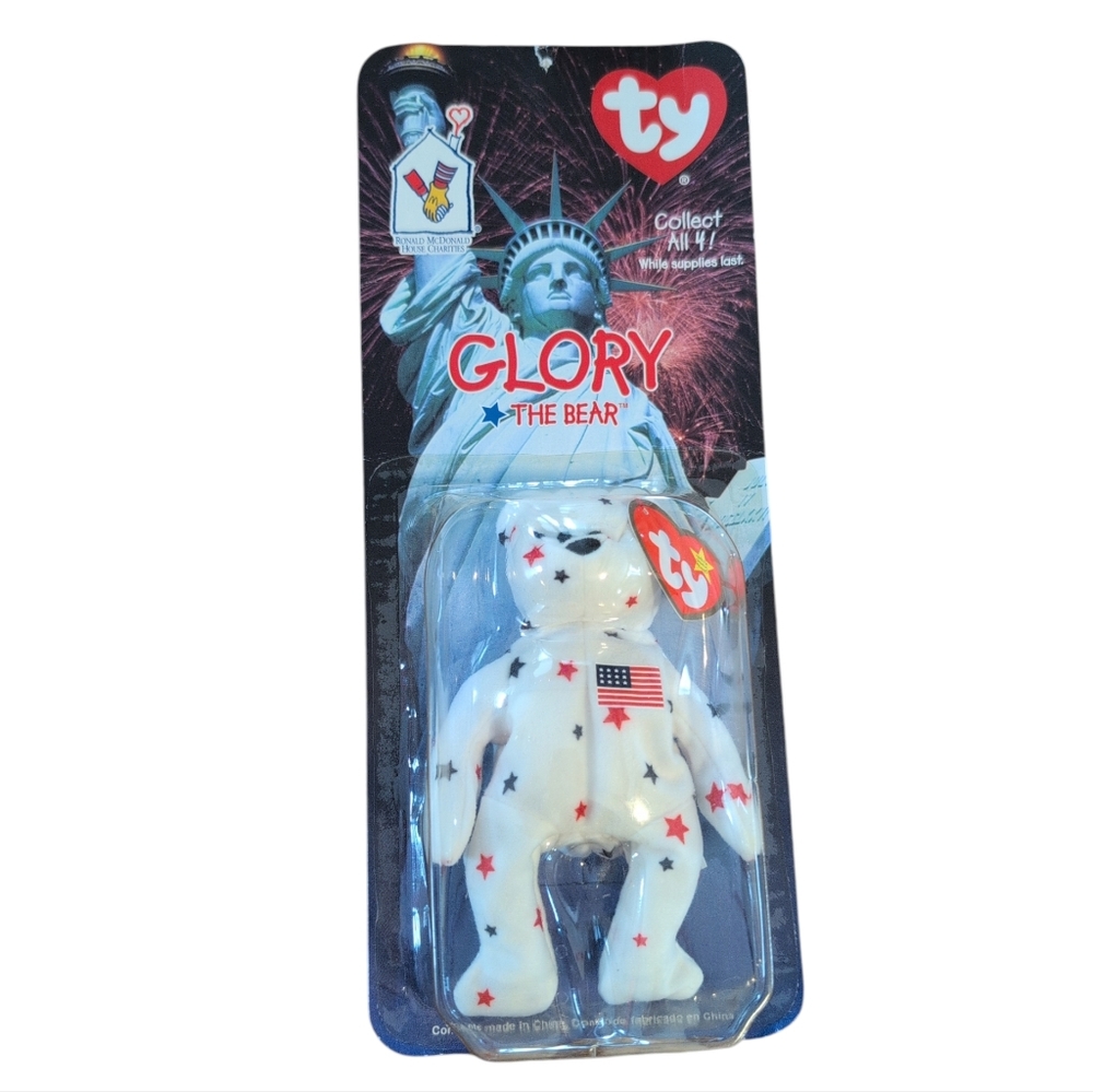NWT TY Teeny Beanie Baby Glory The Bear Collectable Vintage